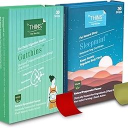 Dr.Thins Sleepmint Natural Sleep Inducer, Clinically Approved Plant Based Melatonin and Gutthins with GutGard®Plant Based Probiotic 10B CFU,(60 Oral Strips)-15
