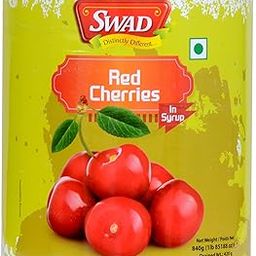 SWAD Red Cherries in Syrup | Rich in Vitamins, Antioxidants & Fiber | Natural Sweet & Juicy Cherries | Perfect for Desserts, Baking, Cocktails, Smoothies, & Garnishes | Pack of 1 (840g)-image-66