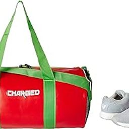 Charged Sports Bag Adena Red with Gowin Sports Training Shoe Thrust Grey Size 6-image-52