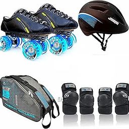 Jaspo Hyper-X Intact Shoe Skate Combo(Shoe Skate+ Knee Guard+ Elbow Guard+ Helmet+ Bag)-image-2