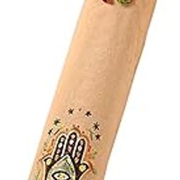 KANYOGA Yoga Mat Cover Bag | Cotton Exercise Fitness Durable | Mat Carry Bag Cover Only with Shoulder Straps | Yoga Mat Bag for Men & Women (Beige & Multi, L 74 X W 25 Cm)-picture-22