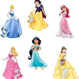 Disney Princess Theme Birthday Decoration Cutouts – 6-Inch Multicolor Pack of 12 | 250 GSM Premium Cardstock | Perfect for Girls' Party Décor, DIY Crafts, Scrapbooking & Room Decoration-28