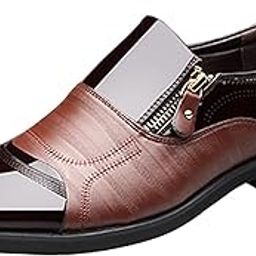 CALANDIS Men Formal Shoes Loafers Casual Men Dress Shoes Career Brown 40 | Clothing, Shoes & Accessories | Men's Shoes | Dress/Formal-image-3