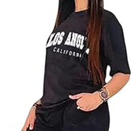 Womens Co Ord Set Casual Half T-Shirt & Shorts Printed Cotton Outfit Nightsuit, Gym Wear Co-Ord Set for Womens & Girls-image-71