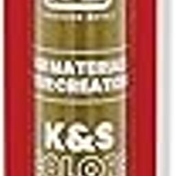 K&S 6055 Gold Alum Foil .004" Thk (36 Ga) (.1mm) x 12" W (305mm) x 24" L (610mm), 1 Piece, Made in USA-image-43