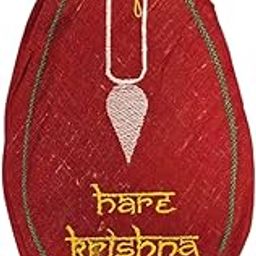Vrindavanstore.in Hare Krishna Jaap Bag | Maroon Printed Chanting Bag & Prayer Bead Pouch Embroidery | Compact & Durable Storage for Spiritual Essentials-image-52