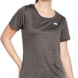 Women's Comfort Fit Activewear Short Sleeves Sports T-Shirt with Racerback Design-image-44