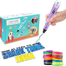 WOL3D itech Kids Friendly Magic 3D Pen Super value Pack (Purple) with 10in1-5m PLA by WOL3D-27