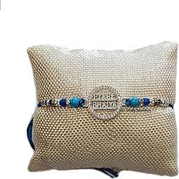 925 Sterling Silver Rakhi For Brother, Boys special for Rakshabandhan (Pyare Bhaiya Round)-image-28