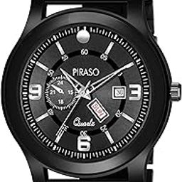 Analog Day and Date Working Display Chain Watch for Men & Boys-picture-40