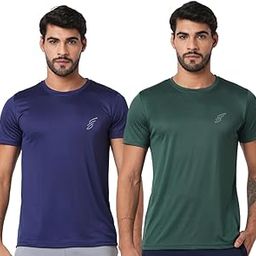 Round Neck Moisture Absorbing Performance Half Sleeve Slim Fit T-Shirt for Men | Quick Dry Technology | Light Weight & Breathable Fabric | Ideal for Indoor & Outdoor Physical Activity-image-53