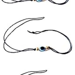Set Of 3 Evil Eye Lucky Charm Thread Protection Anklet For Women's And Girls-10