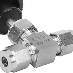 Water Needle Valve, Needle Valve High Pressure 2‑Way Durable Multipurpose for Water for Liquid for Oil = for Gas(Ф6)-image-41