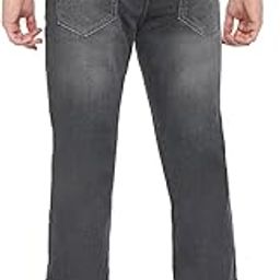 Dark Grey Cotton Regular Fit Regular Length Jeans for Men (Rafter)-image-74
