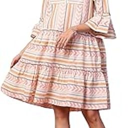 Maternity Feeding Dress with Zip for Women | 100% Handloom Cotton Pre & Post Pregnancy Dress for Pregnant Woman | Nursing Dresses for Easy Breastfeeding for Mothers with Pockets-image-8