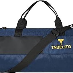 Tabelito Polyester Fitgrip Sports Duffle Gym Bag 30 Litre Water-Resistant Adjustable Shoulder Strap Travel Bags for Men & Women (Navy Blue)-image-89