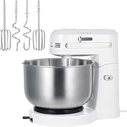 Hand Mixer 250W 3.5Lwith 4 Stainless Steel Attachments & 1 Bowl 5 Speeds Tilt-Head Kitchen Electric Food MixerPlug-image-82