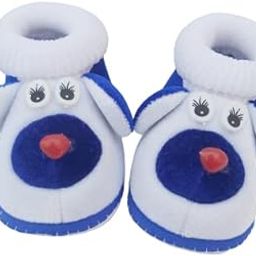 Unisex Child Bootie 0-12 months, Toe to heel length -12cm (Blue – White)-image-93