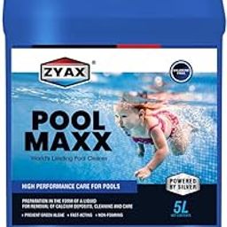 ZYAX Pool MAXX | 100% Chlorine Free, No Harmful Chemicals, for Clean, Germ Free, Family Safe Pool, Eliminates Fungi, Algae and Bacteria Instantly, | 5 Litre-image-3