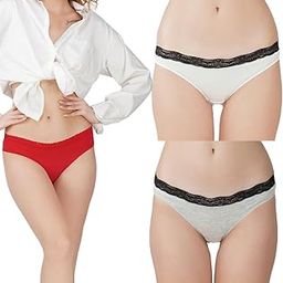 Women?s Premium Cotton Panties | Antimicrobial & Breathable | Everyday Comfort with Amazing Fit | Soft Fabric Innerwear for All-Day Freshness & Hygiene | Bikini | Pack of 3 |-image-59