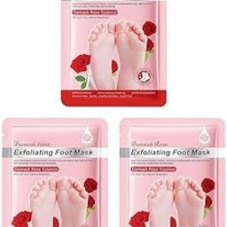Exclucity Foot Peel Mask Refreshing for Dry Foot for Women Men Gift Foot Care Rose | Foot Creams & Treatments | Health Care-image-4