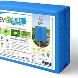 A5 Blue Sticky Trap for Thrips, Aphids, Leaf Miner, Fungus Gnat, Jassids, & All Harmful Flying Insects (Pack of 25 Pieces).-image-53