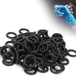 100 Pcs Tattoo O‑Rings, Elastic Rubber Tattoo Tool Supplies for Tattoo Machine Gun Spring Armature Bar Repair-image-95