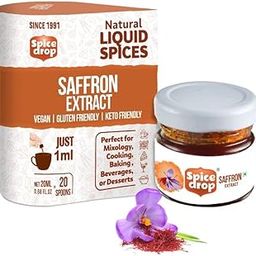 Spice Drop Saffron Extract | Pure Kashmiri Kesar | Tea, Kheer, Kesar Milk, Cooking, Baking, Biryani, Dessert | Rich Flavor Aroma | Non-GMO | Vegan | 20ML For 4-5 Litres-image-13