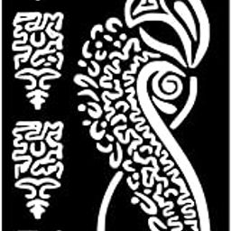 Temporary Tattoowala Artistic Mandala Henna Stencil Templates for Hand and Wrist Decoration-37