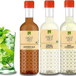 Dhampure Speciality Vodka Rum Gin Mocktail Cocktail Mixer For Adult - Mint Lemonade, Fresh Mojito & Ginger Ale (Pack Of 3), 900Ml-image-28