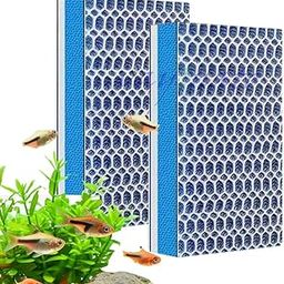 VAYINATO® 8D (25 * 10cm) 2 Pcs Upgraded Multi Layer Reusable Aquarium and Koi Pond Filter Media Sponge for Cyrstal Clear Water Washable | Long Lasting by Petzlifeworld-image-57