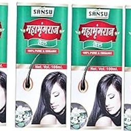Sansu Natural Maha Bhringraj Oil 100ml, (Pack of 4)-image-28