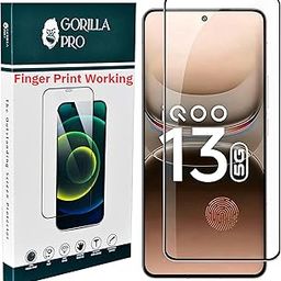 GORILLA PRO Premium Tempered Glass Screen Protector Guard For IQOO 13 5G (6.82) Inch, Pack of (1) | Edge to Edge Coverage With Easy to installation kit-image-58