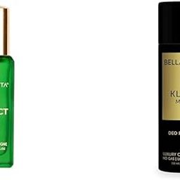Bella Vita Luxury Impact Man Liquid Eau De Cologne Klub Man No Gas Body Deodorant Parfum For Men With Lemon Rose And Vanillamusky And Spicy Long Lasting Fragrance Body Perfume Deo 150 Ml,Assorted-16