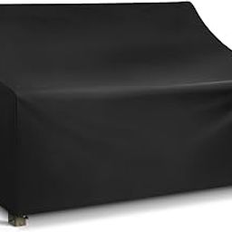 WLEAFJ Patio Sofa Cover Waterproof, 3-Seater Outdoor Sofa, Heavy Duty Deep Lounge Loveseat, Large Lawn Furniture with Air Vent, 82.6’’ W x 39’’ D x 28’’ H-image-12