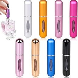 SWENLISH Travel Mini Perfume Refillable Atomizer Spray Bottle – Portable Scent Pump Dispenser for Perfume, Cologne, Body Mist – Empty Reusable Travel Bottle – 5ml Each, Multicolour (Pack of 2)-image-66