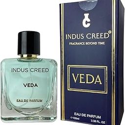 Indus Creed Veda Perfume For Men Eau De Parfum Long Lasting 12 Hour Fresh Aqua Citrusy 100ml, Fragrance Beyond Time-image-31