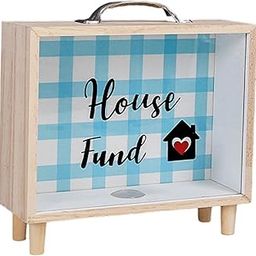 BNF®Piggy Bank DIY Decorating Crafts Personalized Stamp Collection Box Decor Blue Lattice|Home & Garden | Home Decor| Other Home Decor-image-53