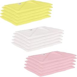 Lula Reusable Multi Colors Muslin Squares & Napkins (45cm X45Cm) Pack of 15-91