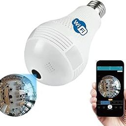 Paroxysm Spy Bulb Camera 1080P WiFi Security Camera, Full HD Video and Audio Recording, 360v Degrees Panoramic Camera for Home, Motion Detection-17