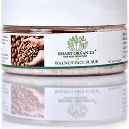 Smart Organics Walnut Face Scrub with Aloe Vera, Coco Butter Oil and Vitamins for Smooth Skin, Pack of one 100gm-4