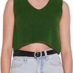 Women's Green Solid Crop Top-CHN-5520_Green-image-39