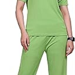 Women's Printed Polyester Lycra Tracksuit Set, Lightweight Stretchable Tracksuit Suit and Gym Outfit with Side Pockets(Tblue)-image-73