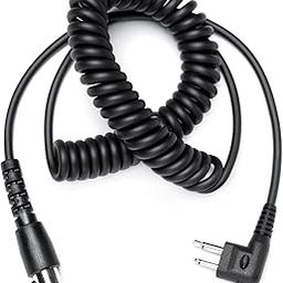 Mini XLR 5-PIN to M1 2 PIN Adapter 1.8m Durable Coiled Cable for Motorola HYT Black Box Speedcom Two Way Handheld Radios and Headsets-picture-17