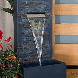 EXPLEASIA 4ft Stone Wall Waterfall, Water Fountain for Garden, Water Fountain for Living Room, Water Fountain for Home vastu, Fountain for Home décor Waterfall, Outdoor Fountain-image-78