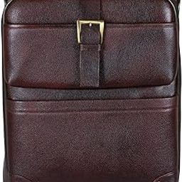 Leather 46 Liters Brown Softsided Travelling Bag-image-42