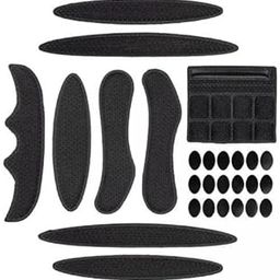 MERISHOPP 5x27pcs/Set Bike Helmet Padding Kits Bicycle Helmet Liner Chin Strap Foam Pads Black-picture-2