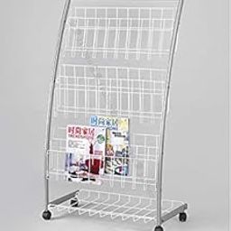 ABAJ Metal Catalogue Stand,Magazine Stand, Portable Brochure Stand, Leaflet Stand, Literature Rack, Folding Magazine Holder,Floor Standing Magazine Holder Rack, Display Stand for Office-image-100