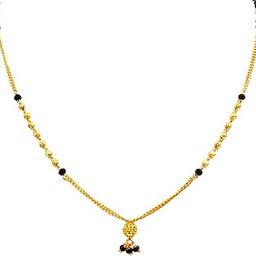 Gold Plated Black Bead Neck Mangalsutra For Women-15