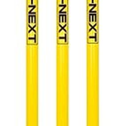 Cricket Stumps Plastic Full Size with Stand Cricket Kit Plastic Wickets for Cricket Standard Wickets for Cricket Ground, Match, Tournament Stump with Stand & Bails- Fluorescent Green-image-87